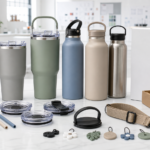 Custom drinkware finishes, lids, straws, charms and packaging options