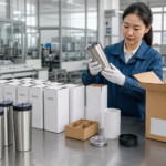 Custom drinkware quality control and final inspection at Hongrong