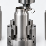 Stainless steel drinkware shell trimming and mouth forming process